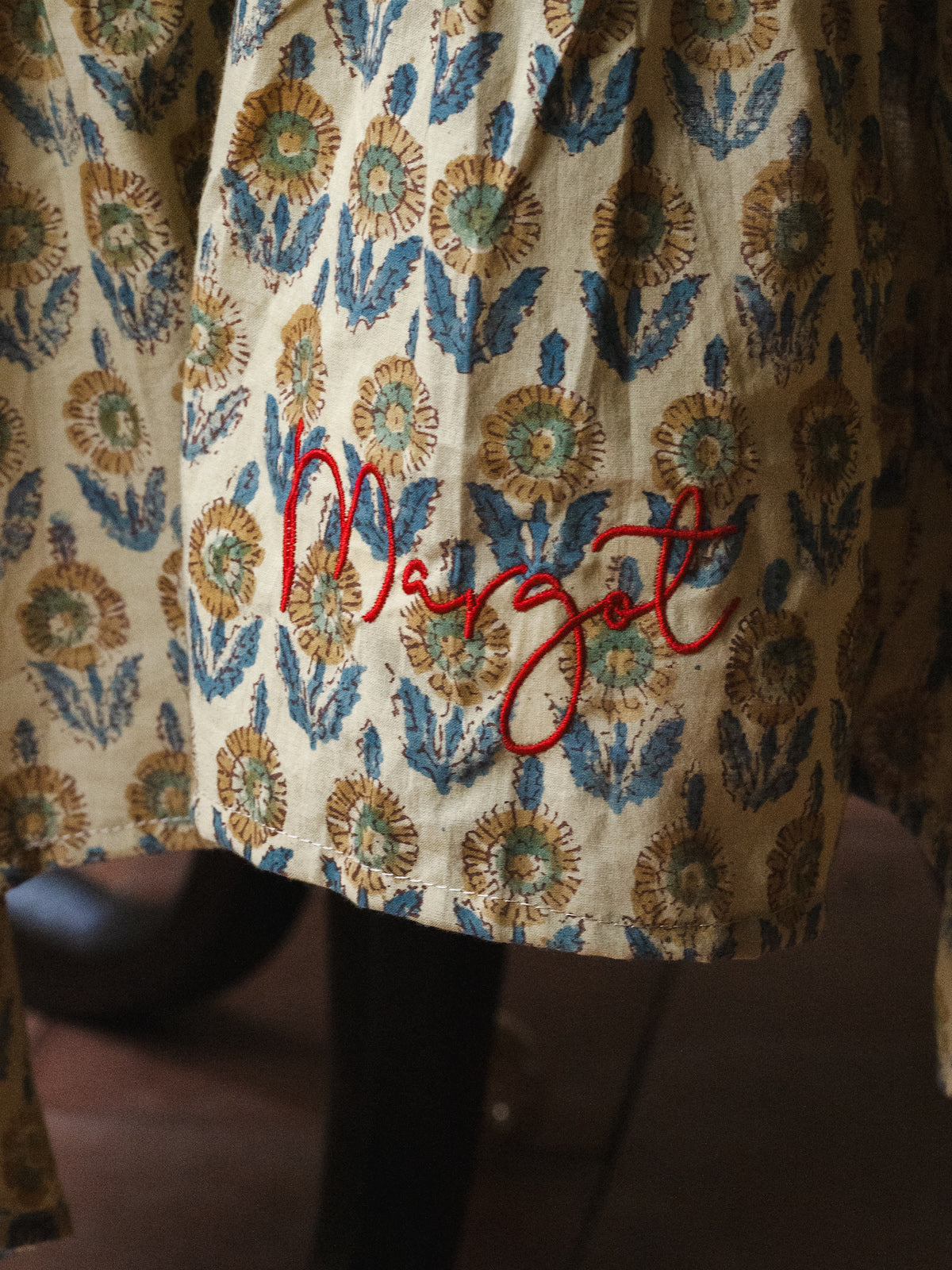 The Margot Hand Printed Tablecloth