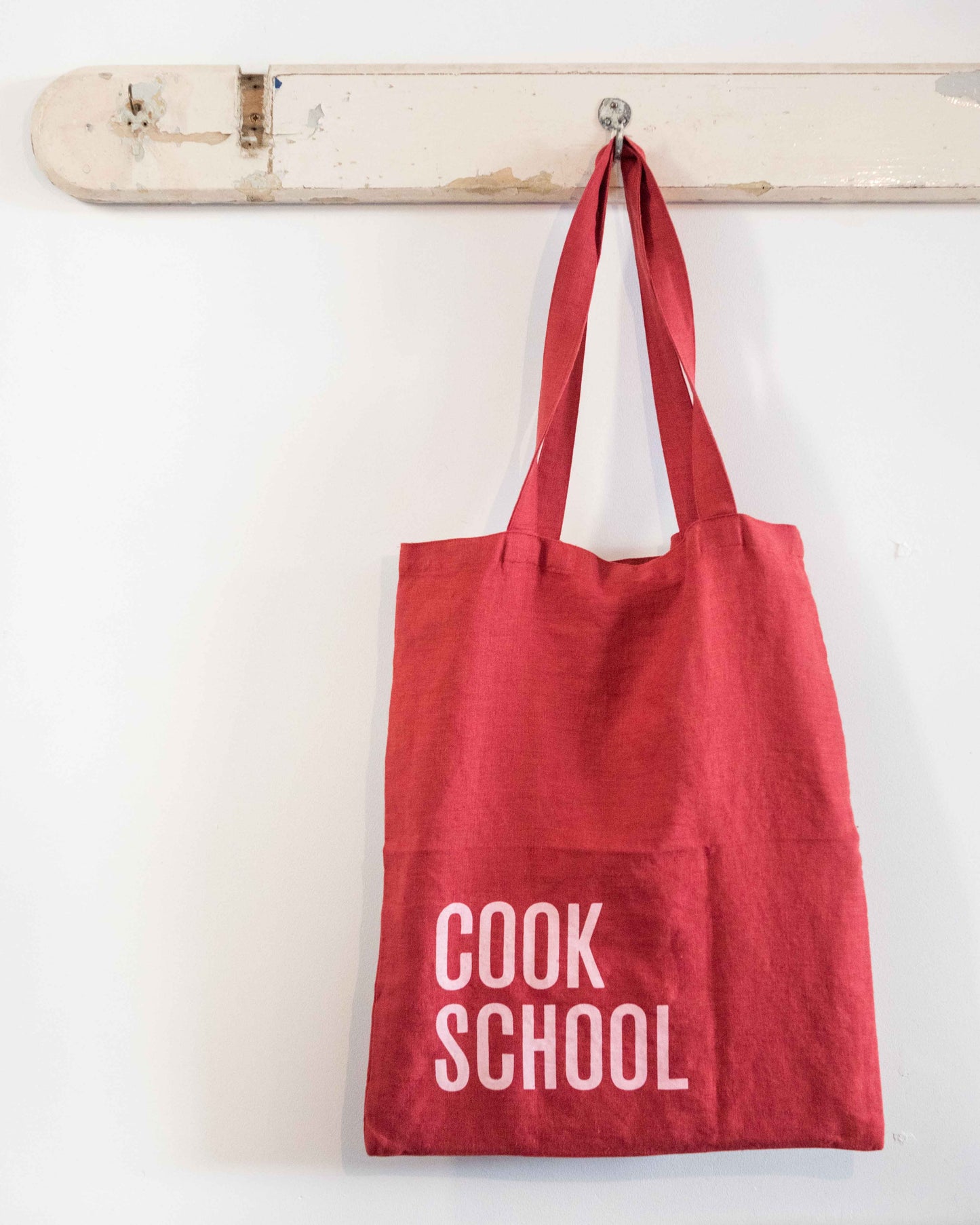 Cook School Washed Linen Tote Bag