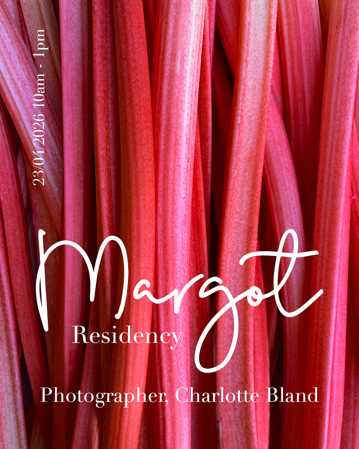 Margot Residency with photographer Charlotte Bland - Apr 2026